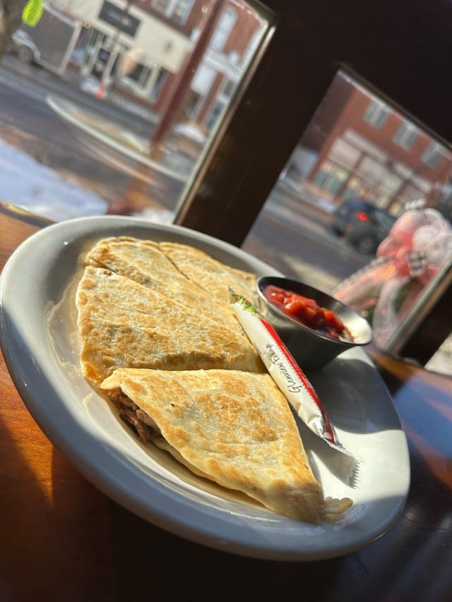Smoked  Brisket Quesadilla.
