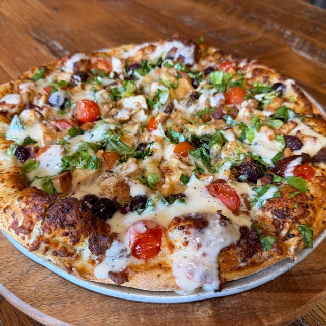 Chicken Caesar Pizza.