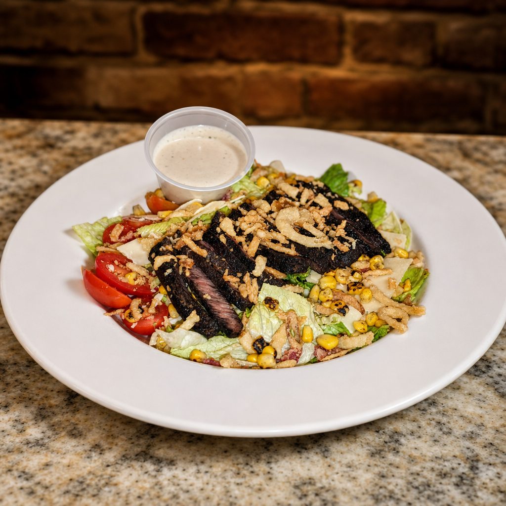 Bourbon Barrel Steak Salad.