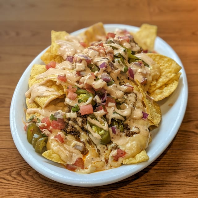 Beer Cheese Nachos.