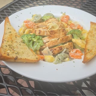 Three-Cheese Tortellini and Chicken Alfredo